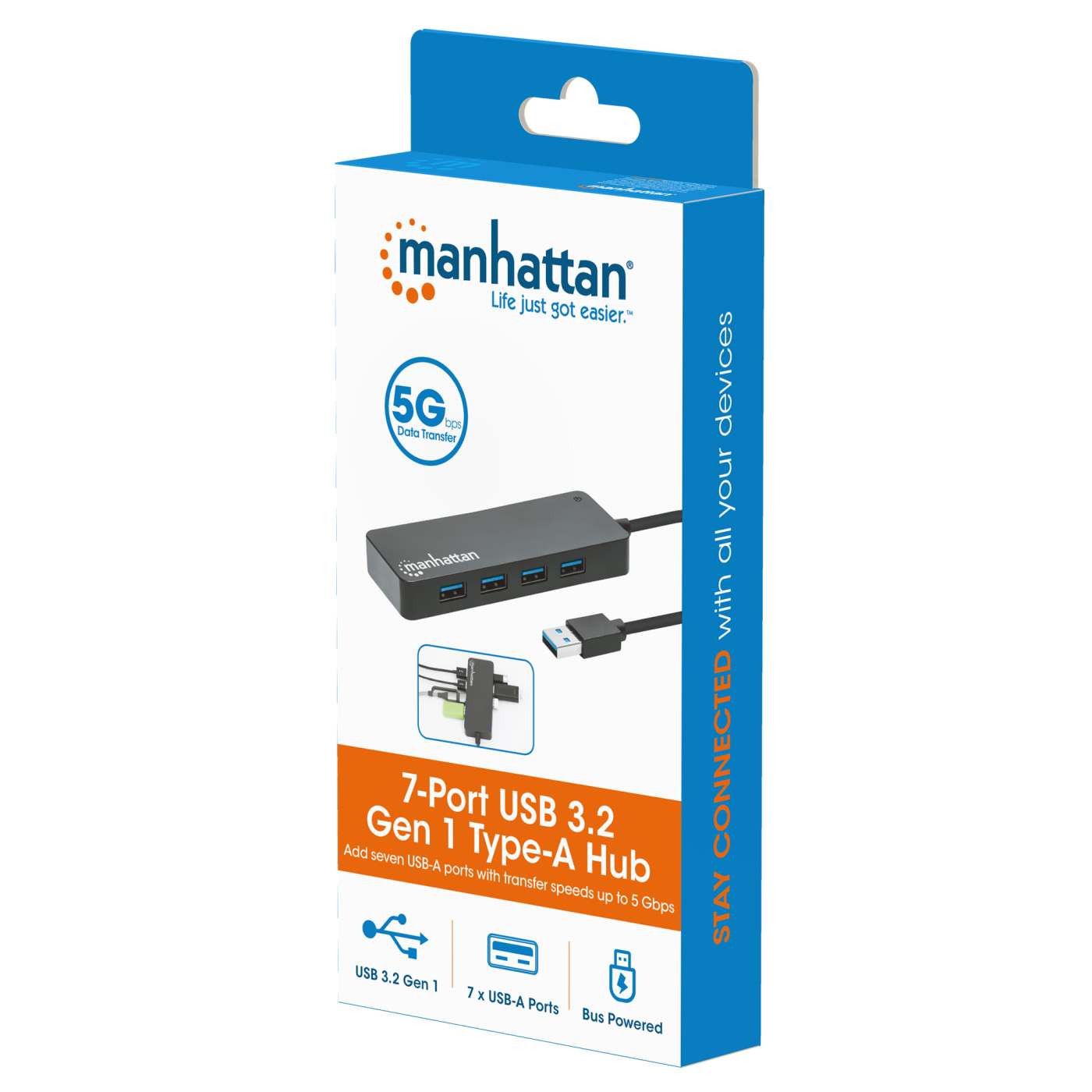 Hub USB con 7 puertos USB-A 3.2 Packaging Image 2