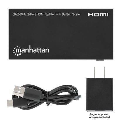 Splitter HDMI MH de 2 puertos 1x2 compatible con 8K a 60 Hz y control EDID (Copia, Automático, Reductor de escala) Image 7