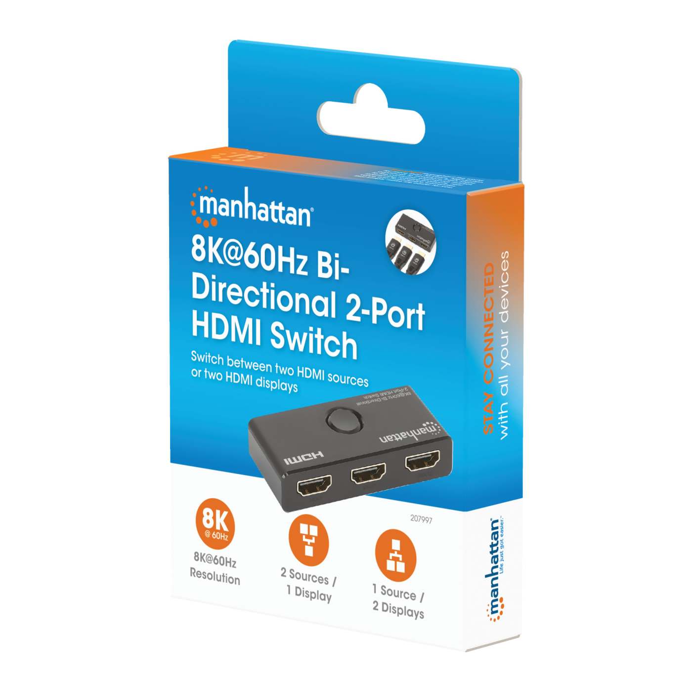 Switch HDMI bidireccional con 2 puertos 8K Packaging Image 2