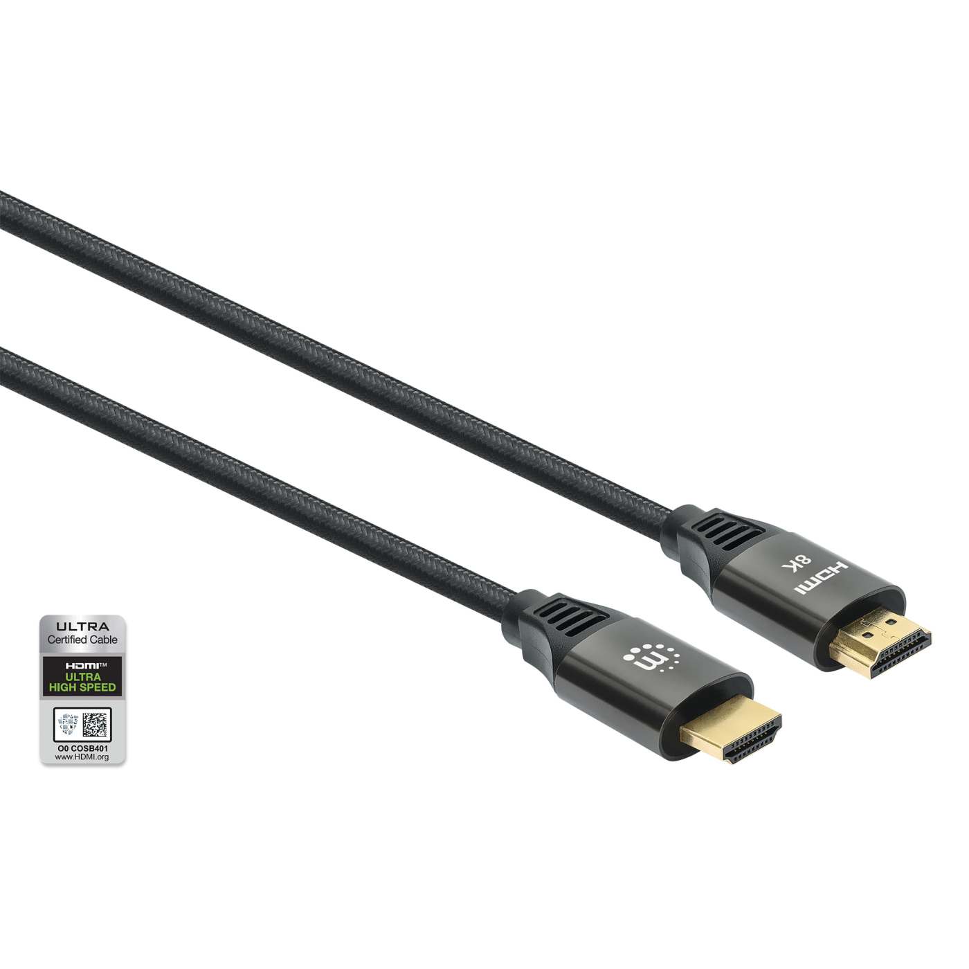 MH 8K@60Hz High Speed HDMI Cable with Ethernet, 2 m, Black Image 3