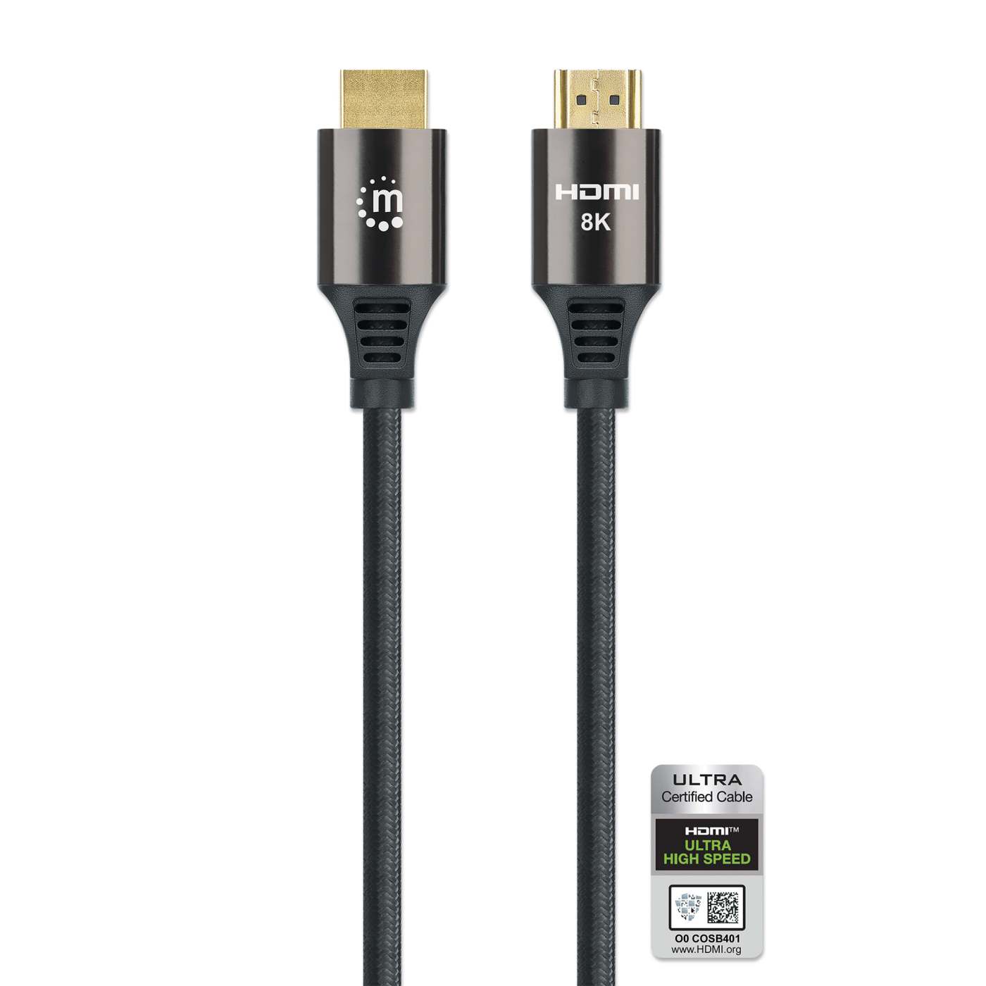 MH HDMI2.1 Certified Ultra High Speed Cable with Ethernet, #30, cotton Braided,2M Image 5