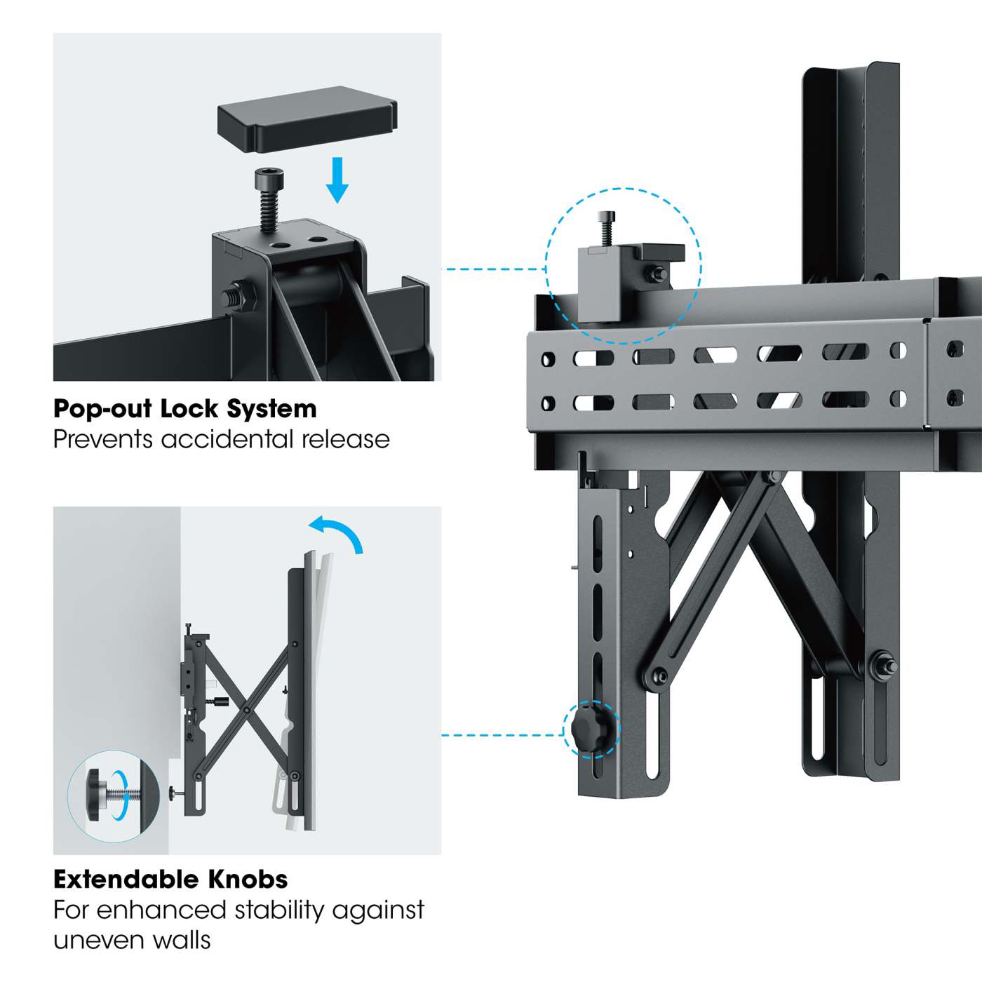 Soporte para Videowall de 37" a 70" con sistema Pop-Out Image 14