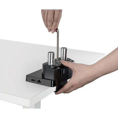 Soporte de escritorio con pistón de gas para dos monitores con Docking Station 8 en 1 Image 15