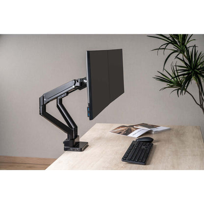 Soporte de escritorio con pistón de gas para dos monitores con Docking Station 8 en 1 Image 8