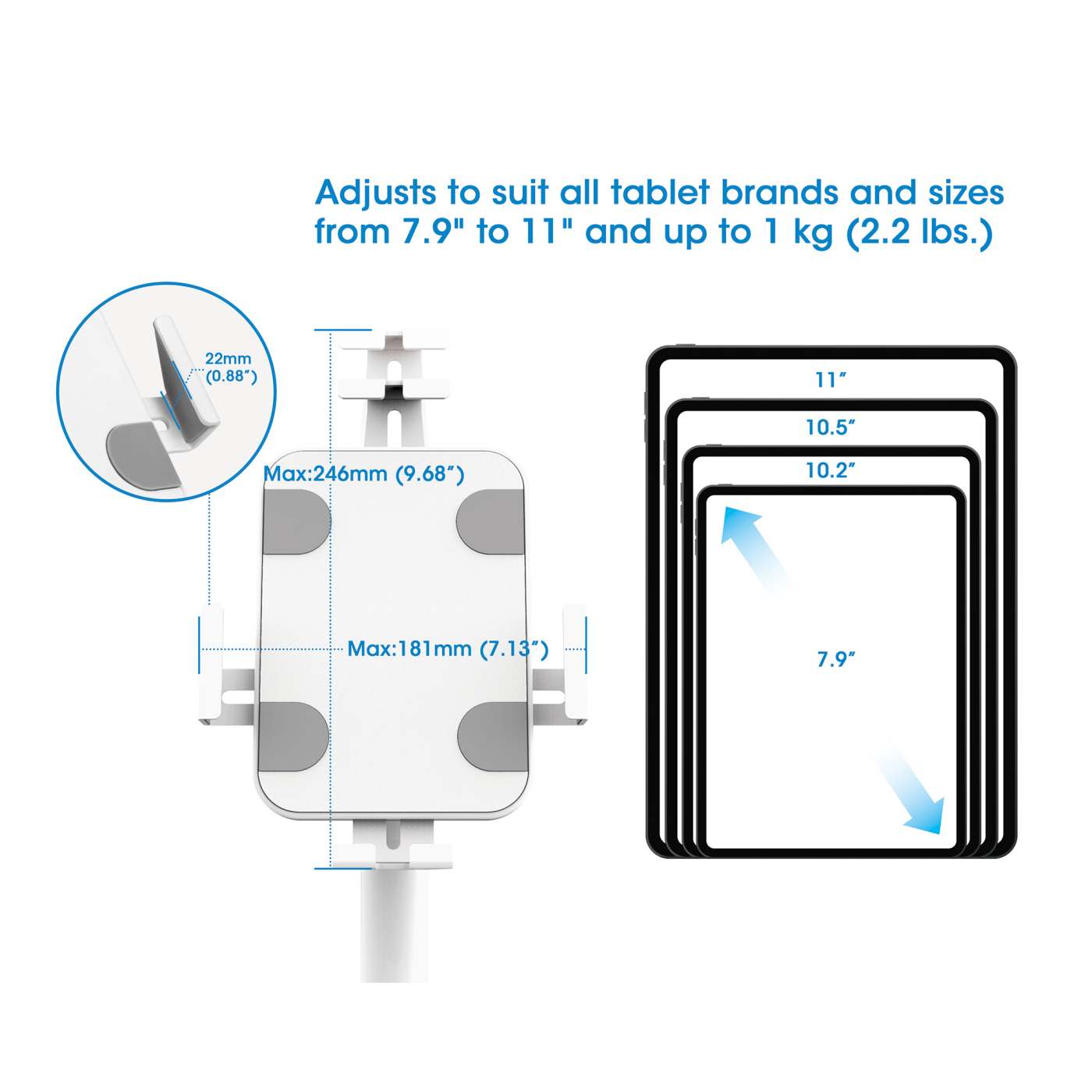 Soporte antirrobo de escritorio para Tablet o iPad Image 11