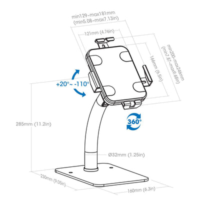 Soporte antirrobo de escritorio para Tablet o iPad Image 14