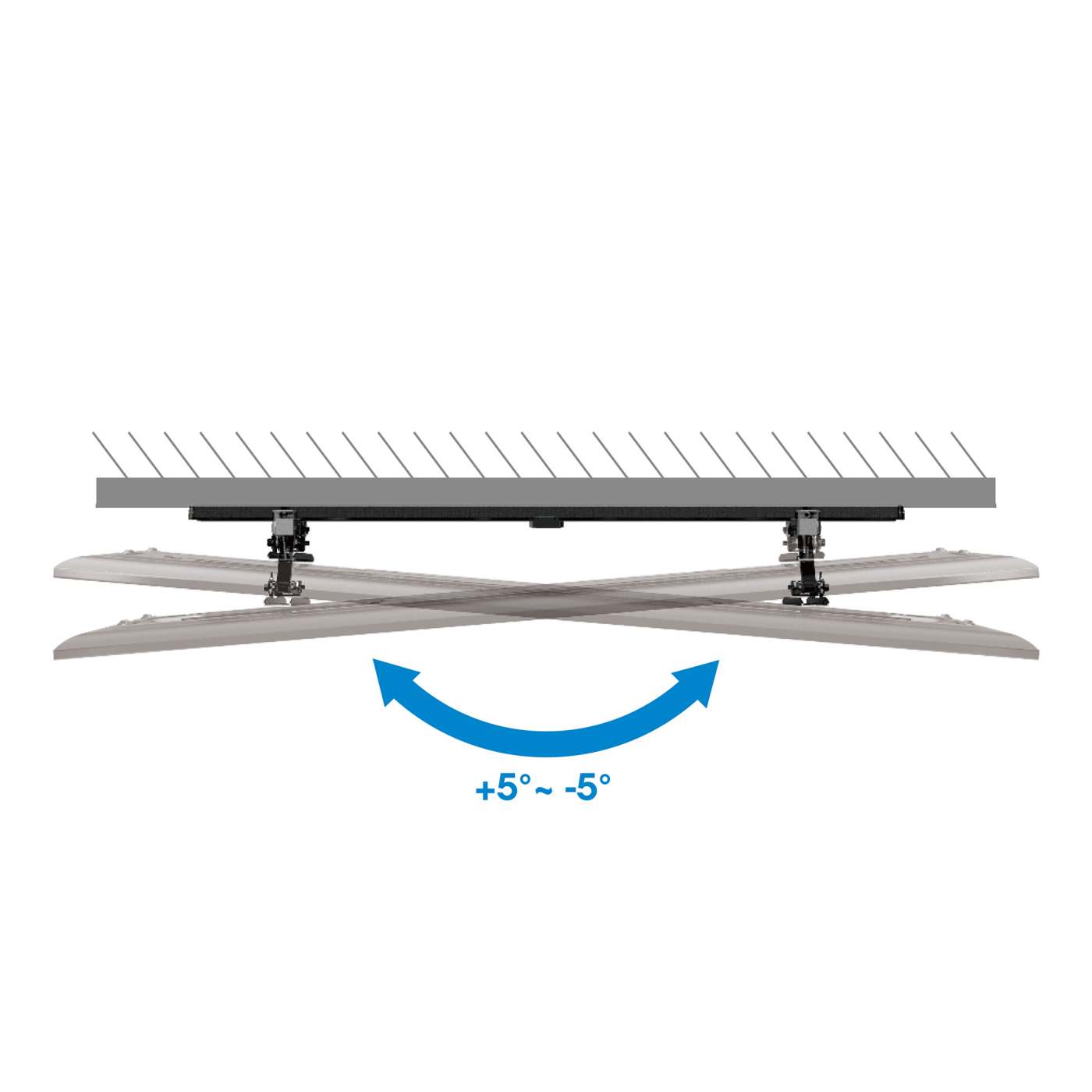 Soporte de pared antirrobo para pantalla, fijo con extensión frontal Image 12