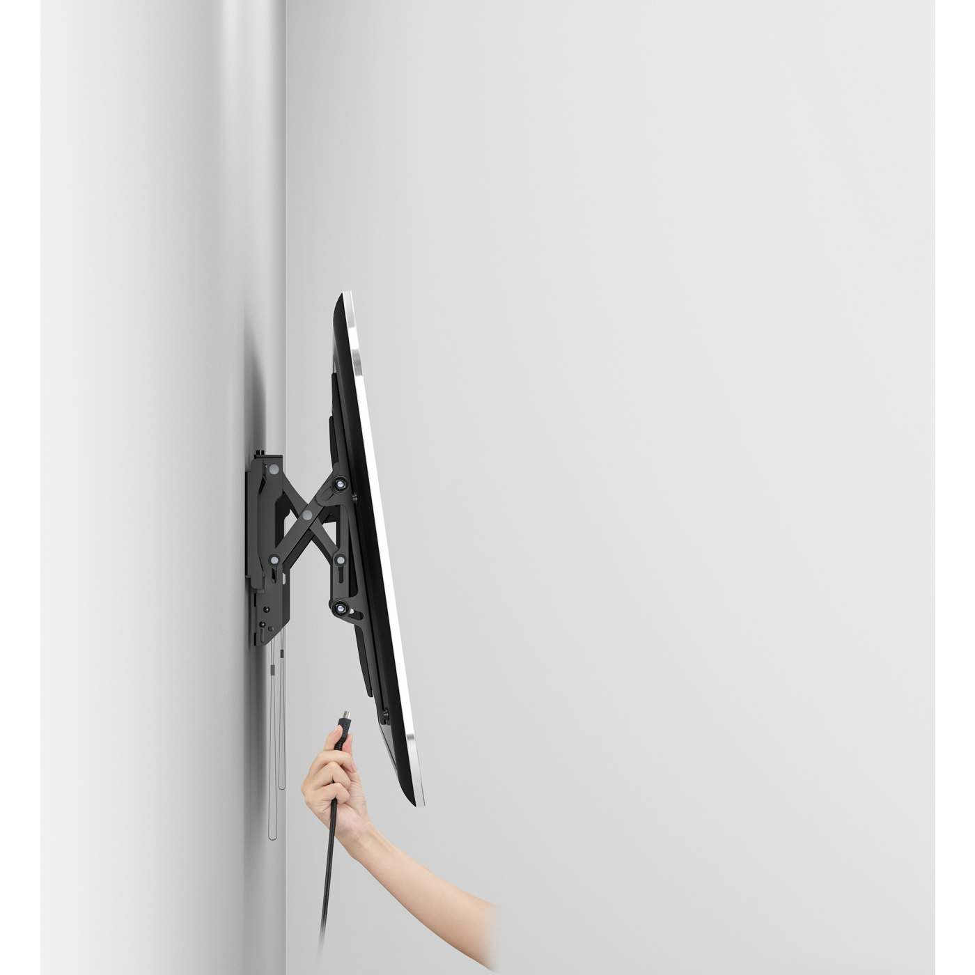Soporte de pared antirrobo para pantalla, fijo con extensión frontal Image 3
