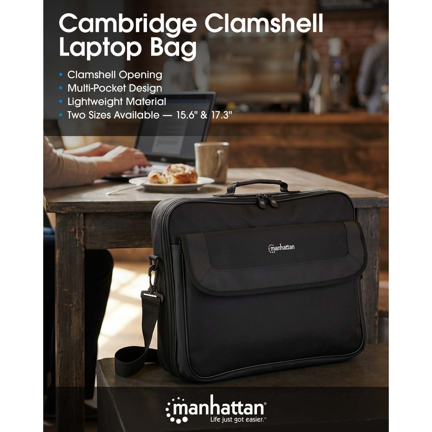 Maletín para laptop de 17.3" Cambridge Clamshell Image 11