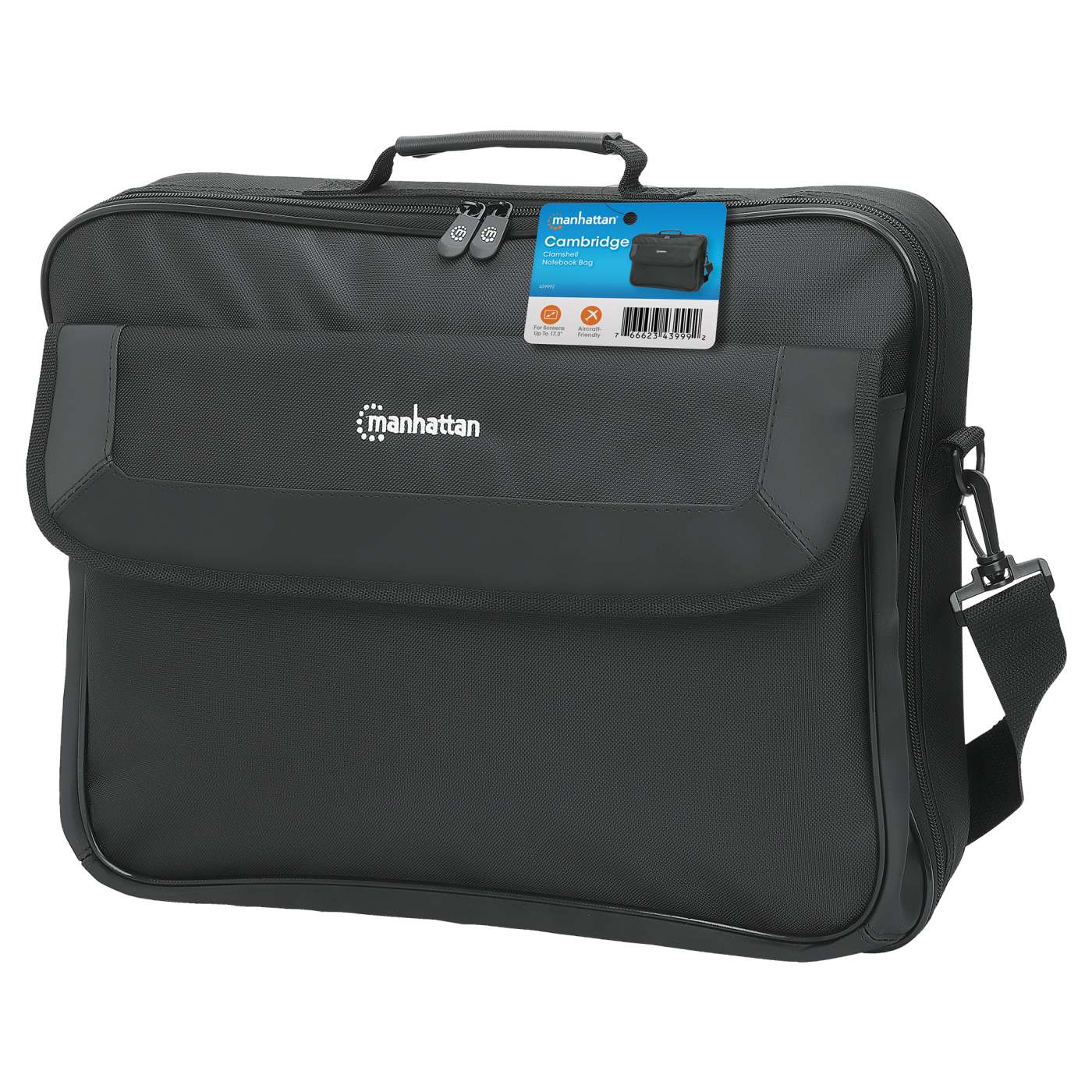 Maletín para laptop de 17.3" Cambridge Clamshell Packaging Image 2