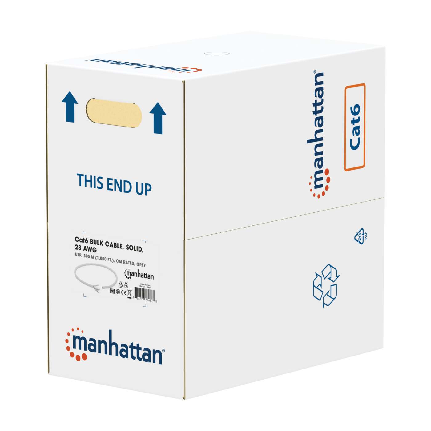 INT Bulk Cat.5e UTP SLD Wht24#100m/328ft Packaging Image 2
