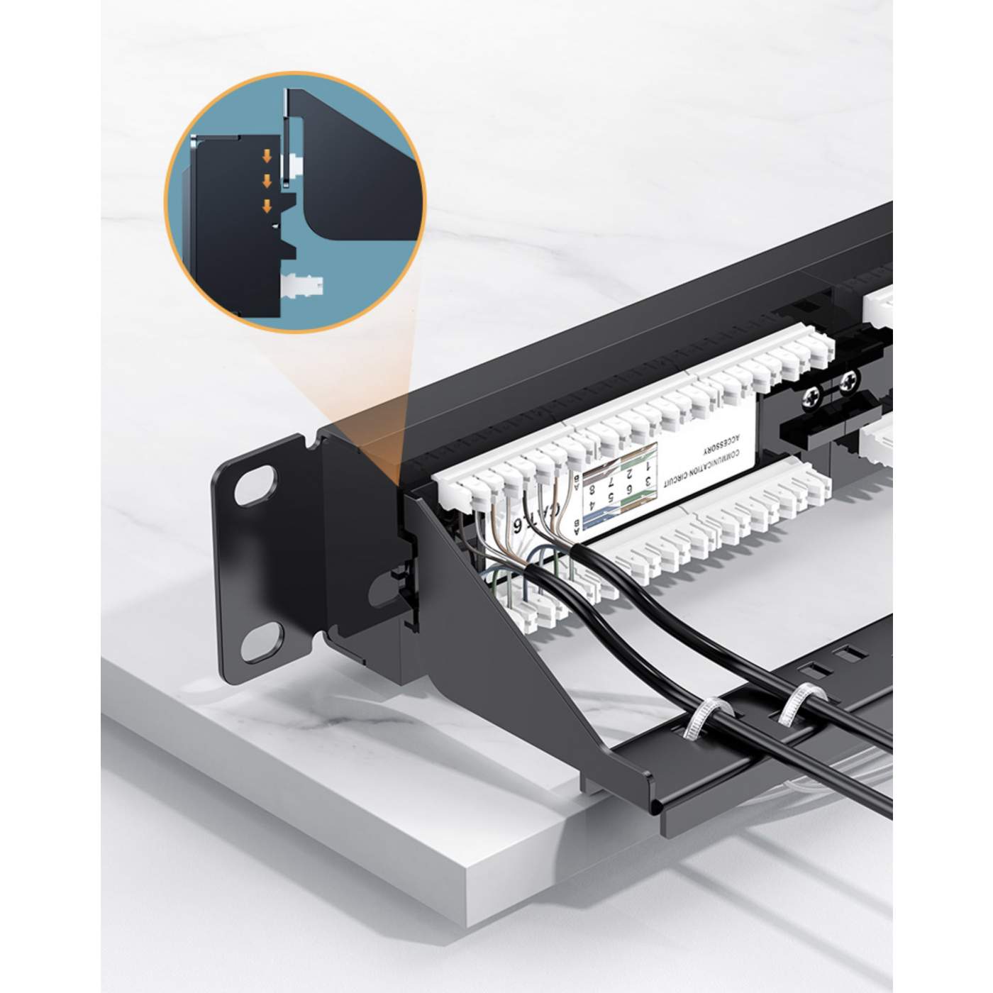 Panel de parcheo modular de 24 puertos 0.5U Image 8