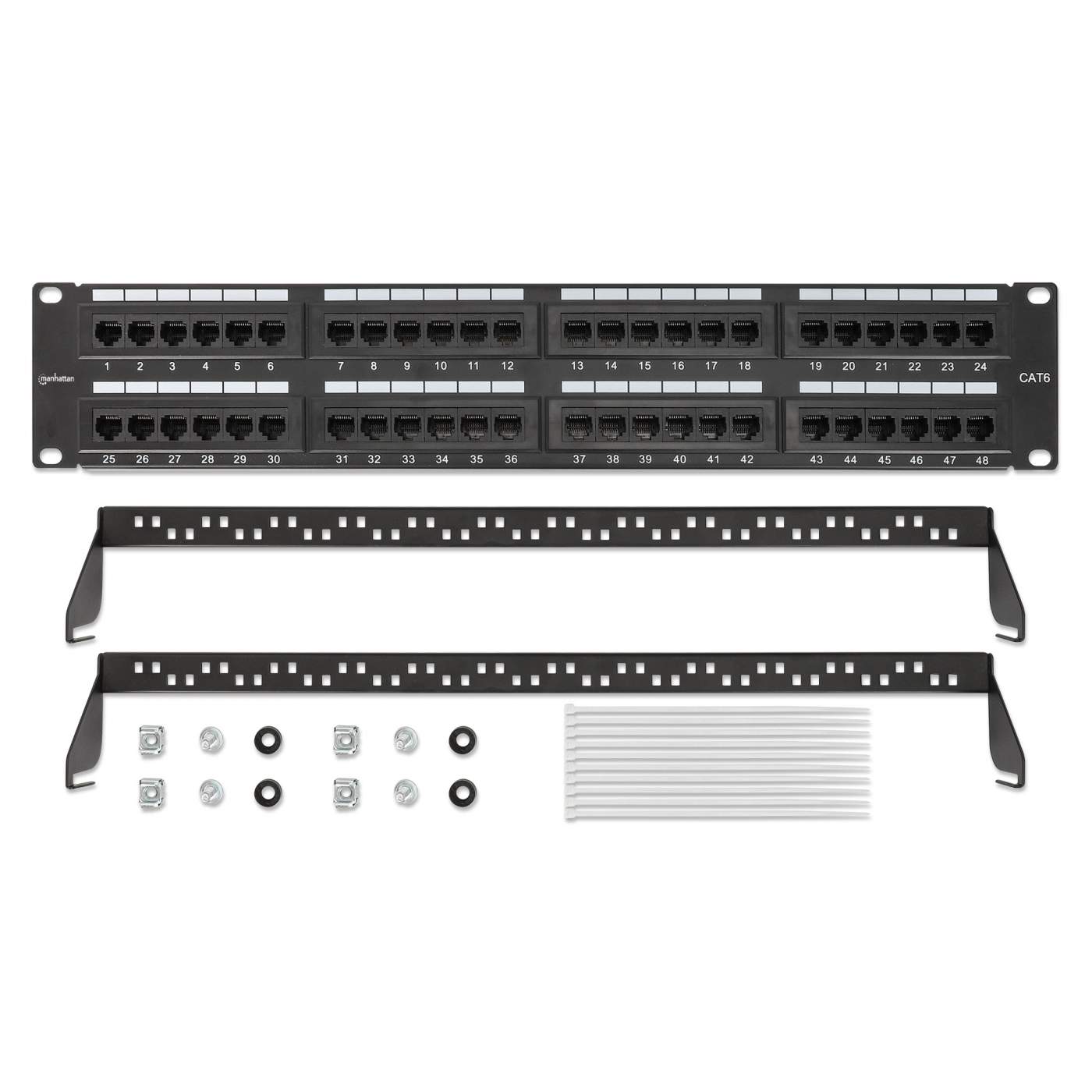 Panel de parcheo modular de 48 puertos, 1U Image 7