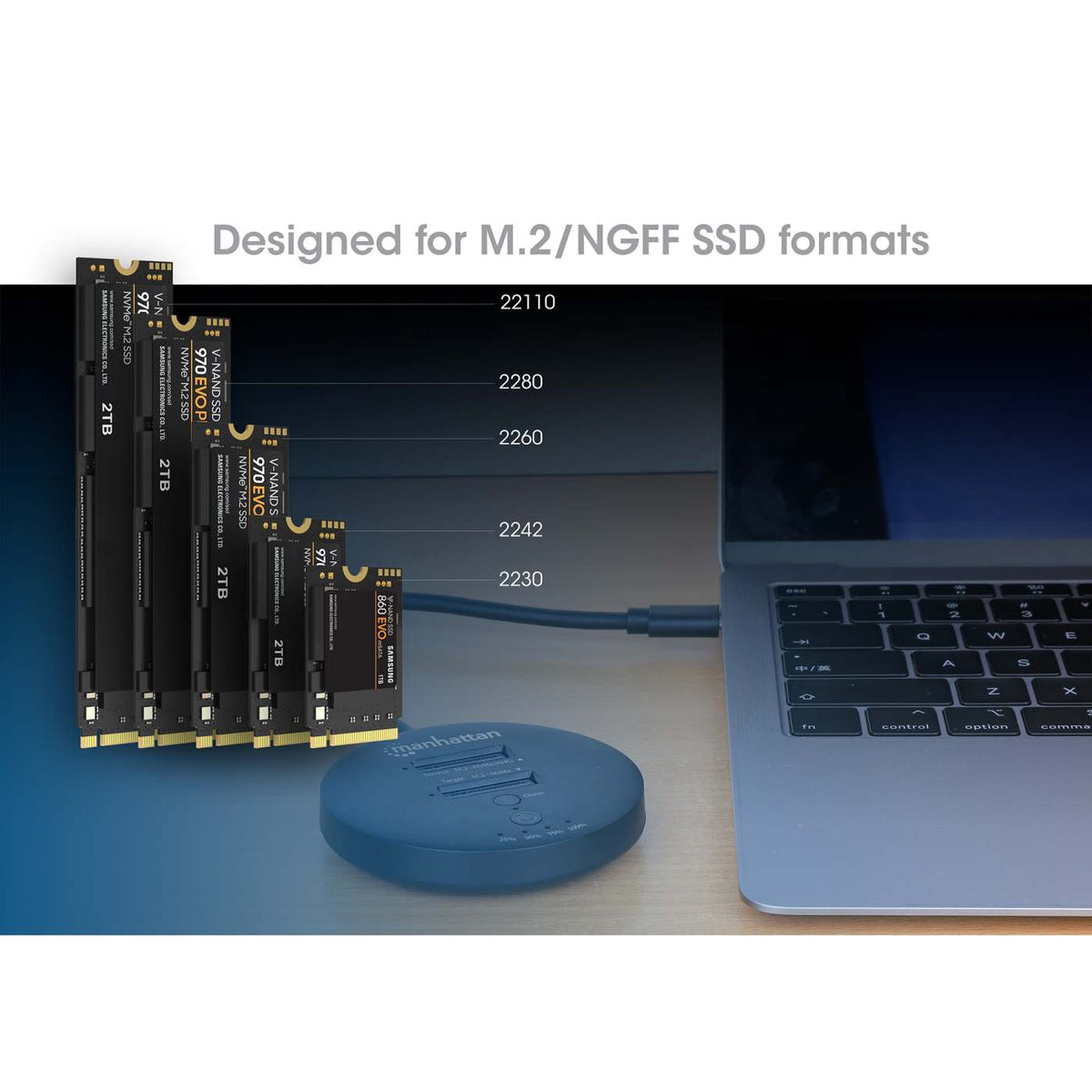 Estación de acoplamiento y clonación de SSD M.2 NVMe Image 10