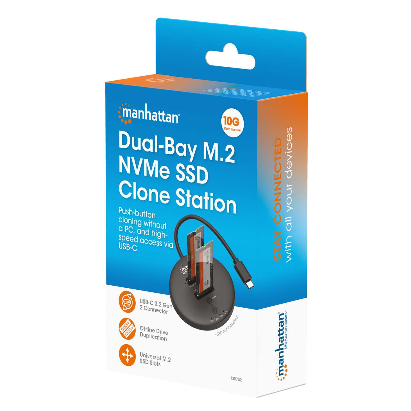 Estación de acoplamiento y clonación de SSD M.2 NVMe Packaging Image 2