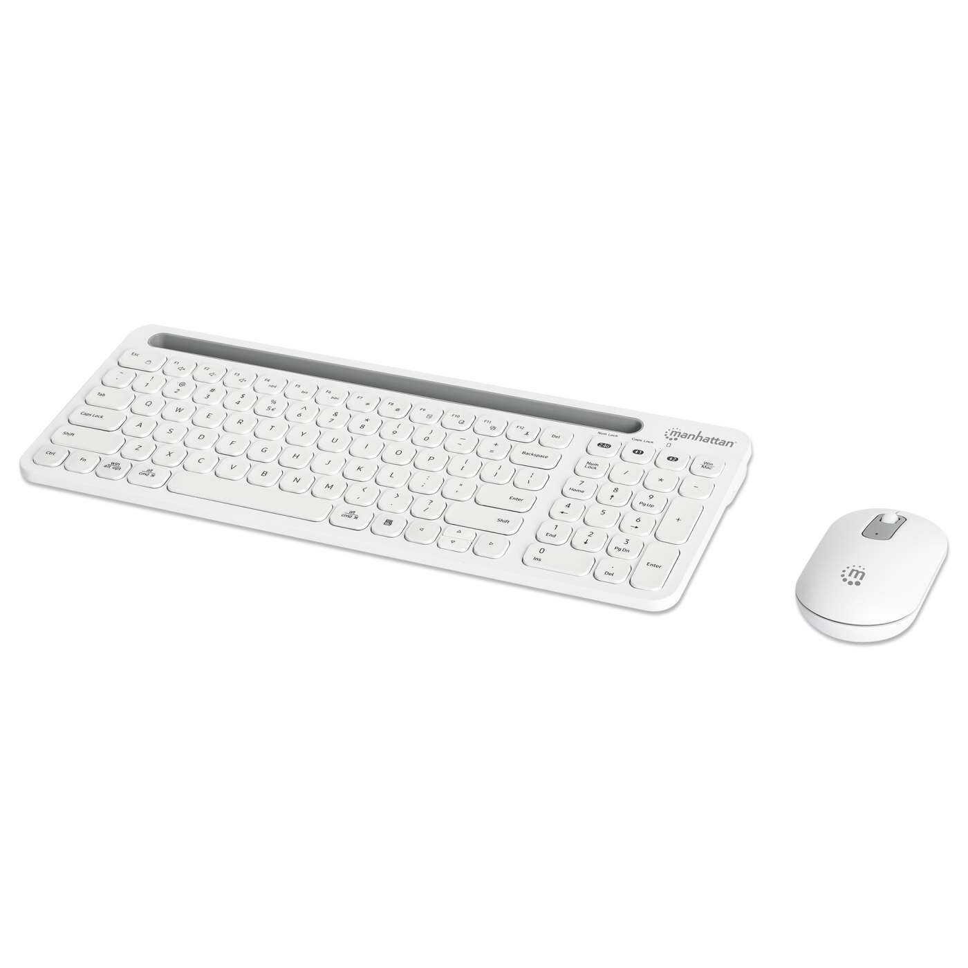 Kit de teclado y mouse inalámbricos con conexión dual USB y Bluetooth Image 1