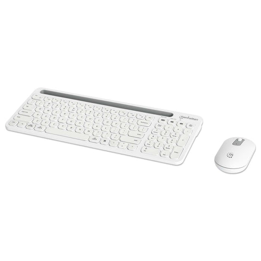 Kit de teclado y mouse inalámbricos con conexión dual USB y Bluetooth Image 1