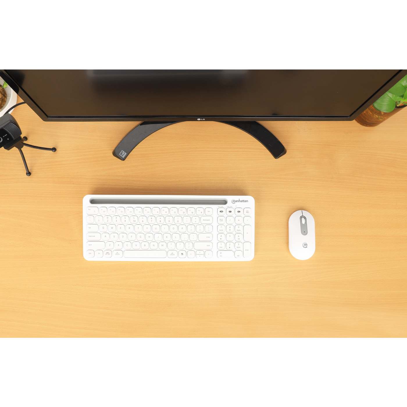 Kit de teclado y mouse inalámbricos con conexión dual USB y Bluetooth Image 7