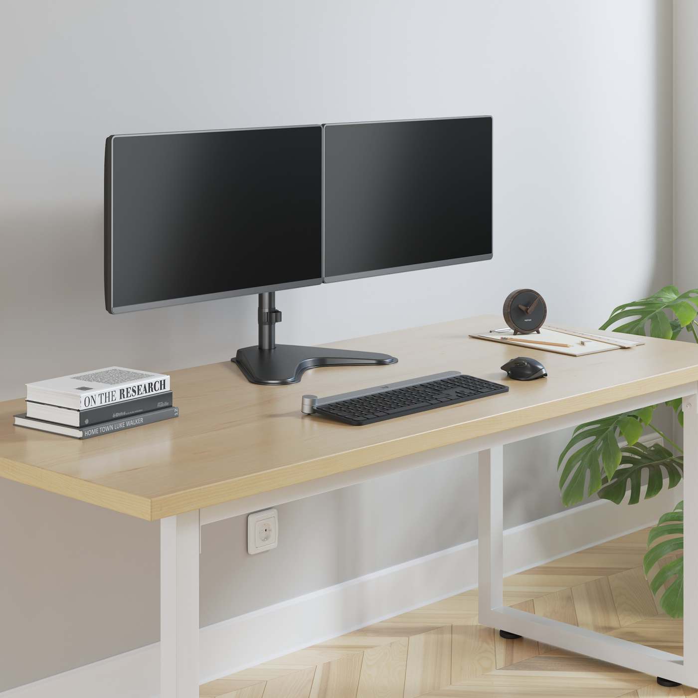 Soporte universal para dos monitores con brazos articulados de doble articulación Image 9