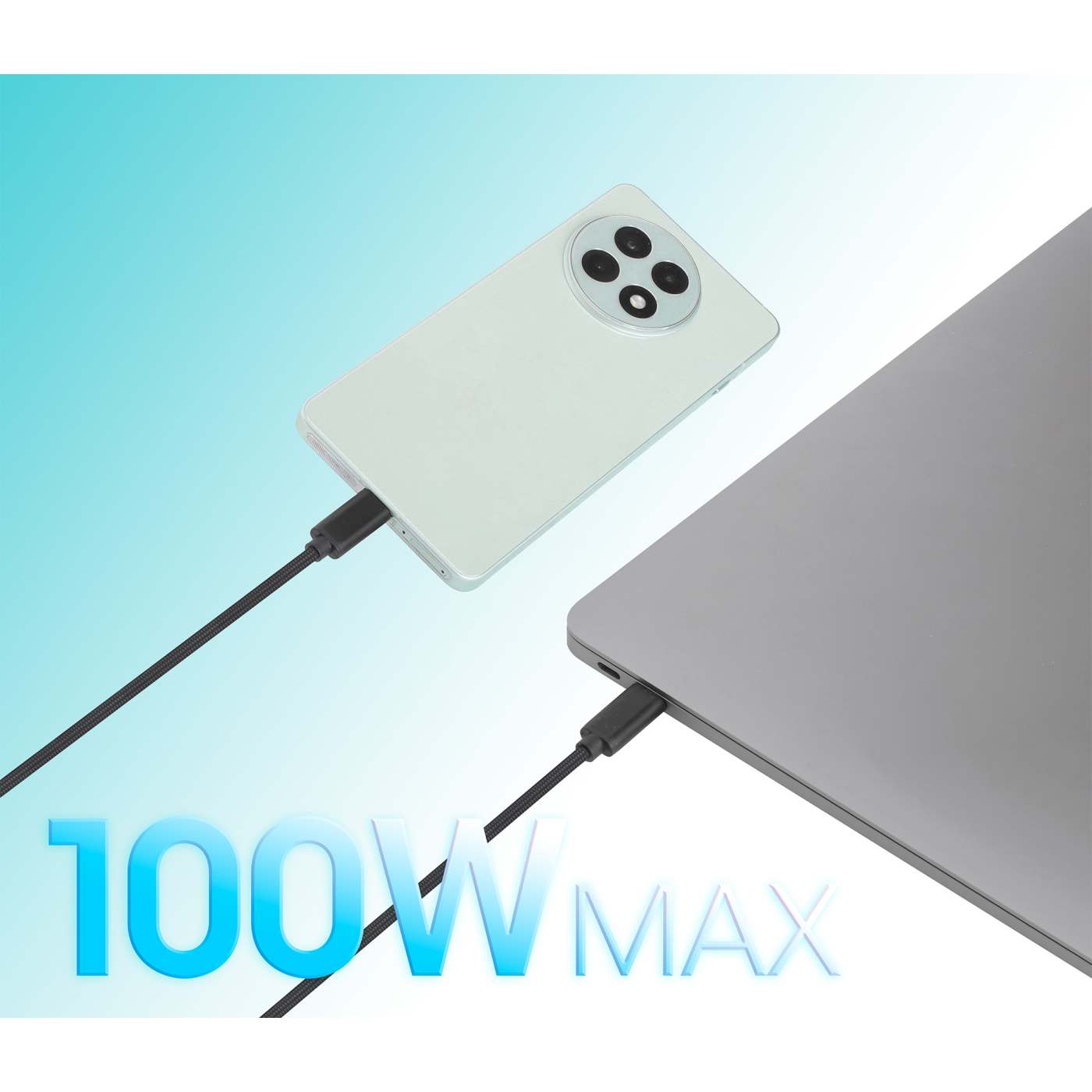 Cable de carga USB-C doble 100 W, 2 m (7 ft) Image 8