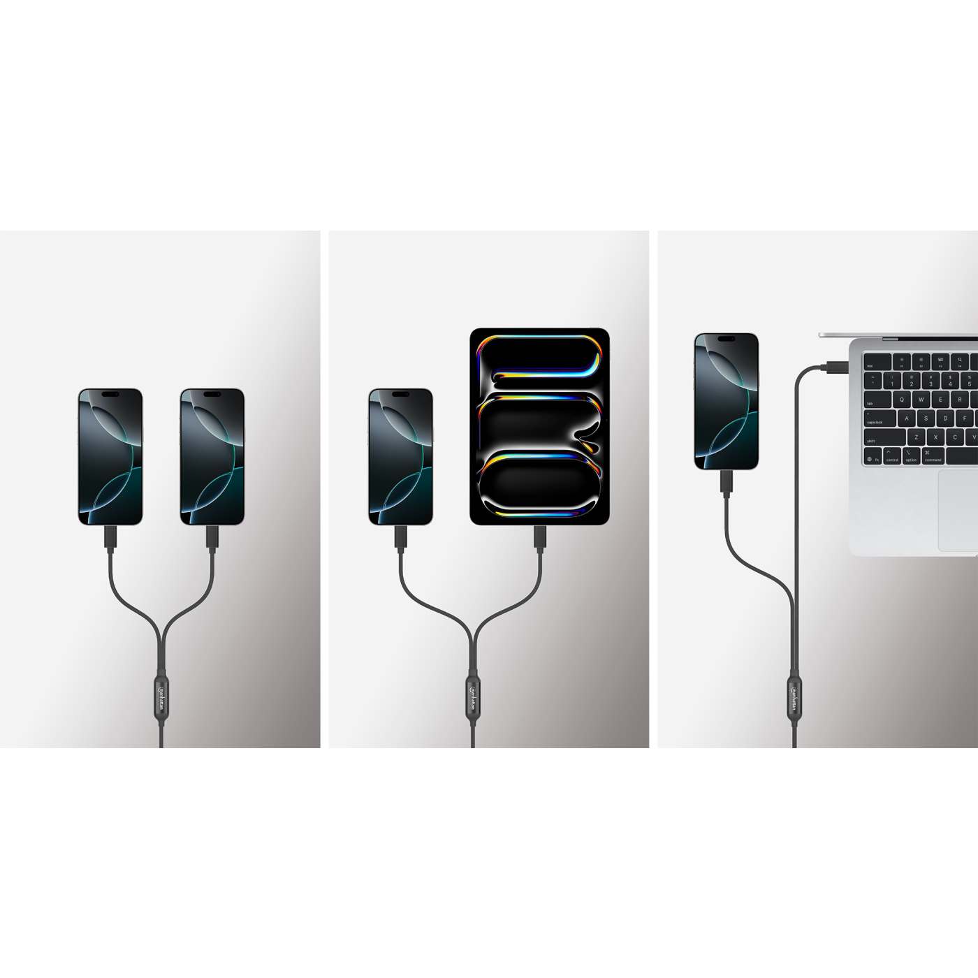 Cable de carga USB-C doble 100 W, 2 m (7 ft) Image 9