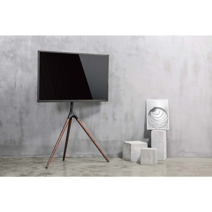 Soporte de piso para TV con trípode estilo madera 45" a 65" Image 11