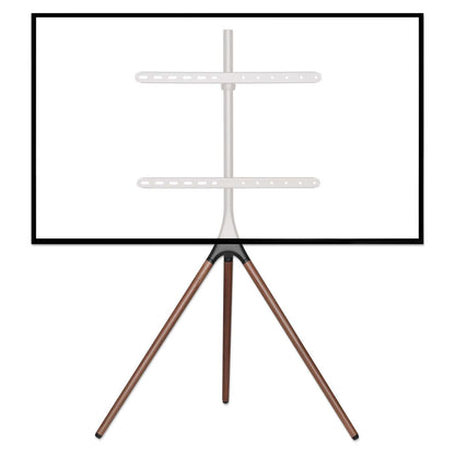 Soporte de piso para TV con trípode estilo madera 45" a 65" Image 12