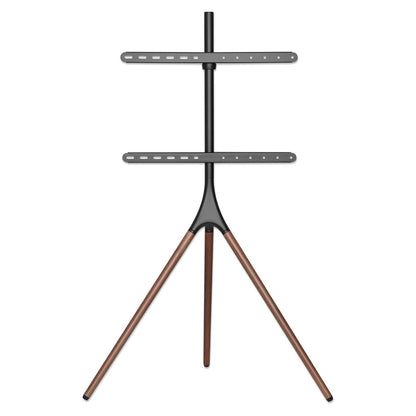 Soporte de piso para TV con trípode estilo madera 45" a 65" Image 4
