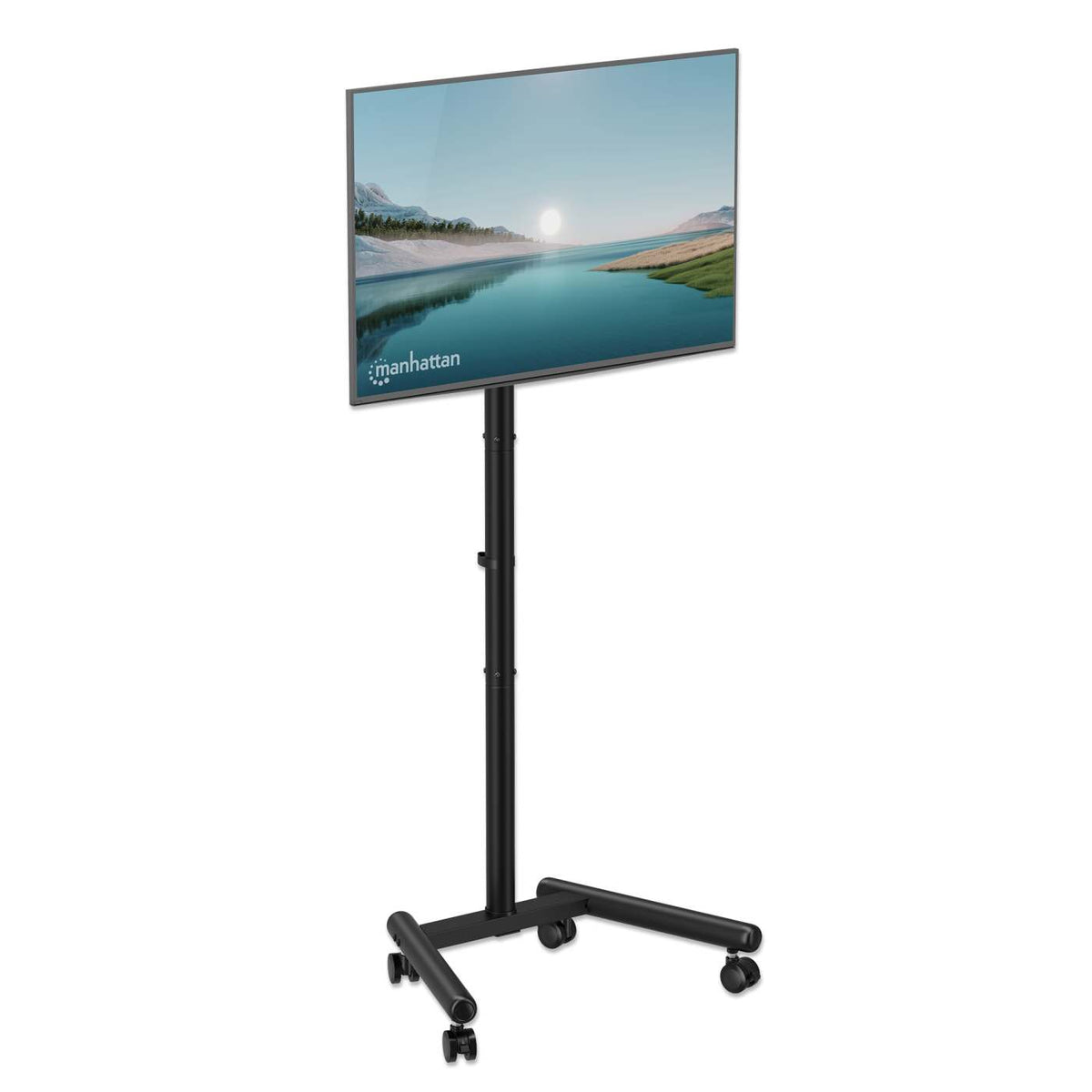 Carro de TV económico, compacto y de altura ajustable, para pantallas de 13" a 50" Image 6