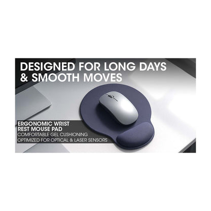Mouse Pad con Descansa Muñecas Azul Image 4