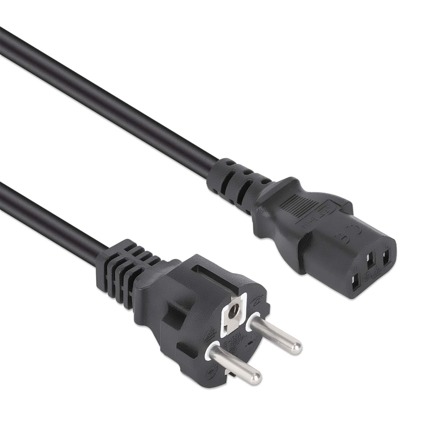 Cable de Alimentación CEE7 a C13 B Negro, 1m Image 2