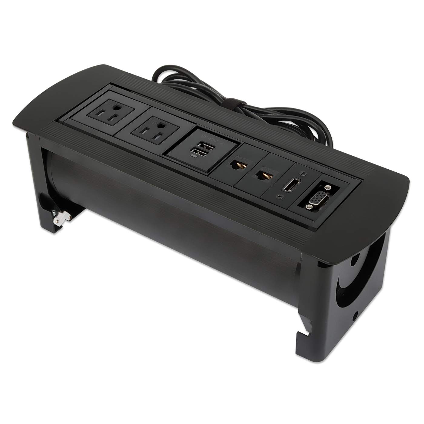 Toma de corriente y puerto de escritotio de montaje en superficie  Image 1