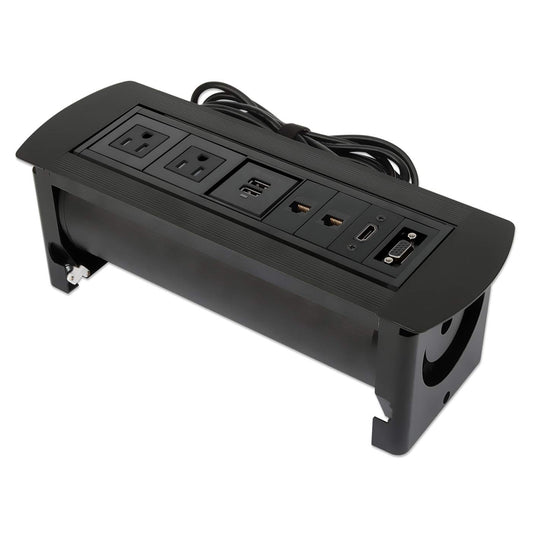 Toma de corriente y puerto de escritotio de montaje en superficie  Image 1