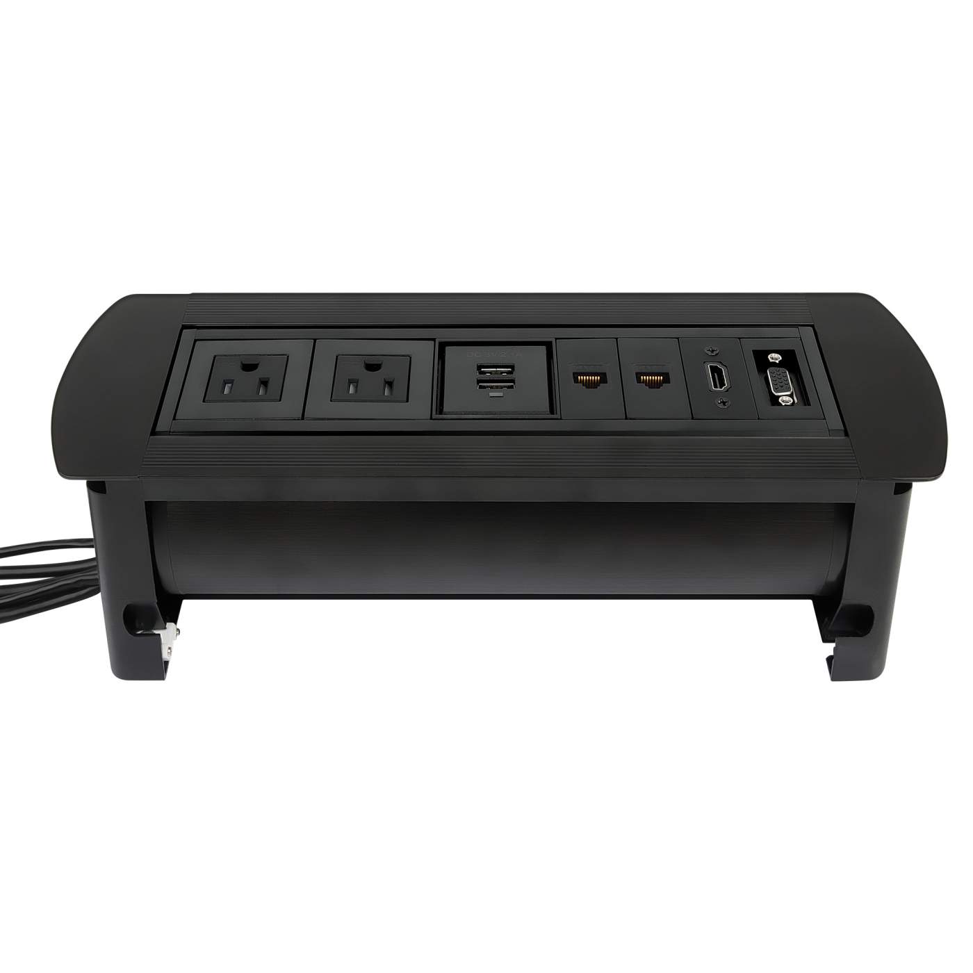 Toma de corriente y puerto de escritotio de montaje en superficie  Image 4