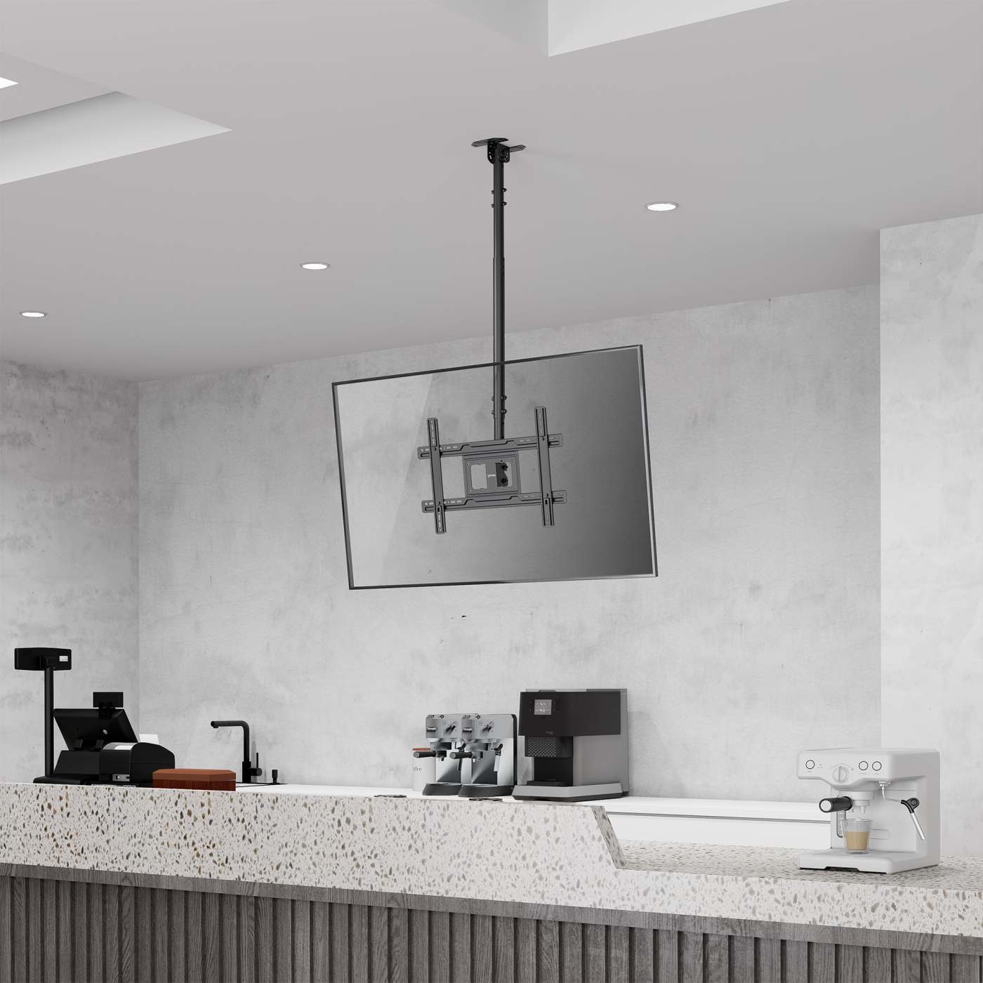 Soporte de techo ajustable en altura para TV con movimiento completo Image 3