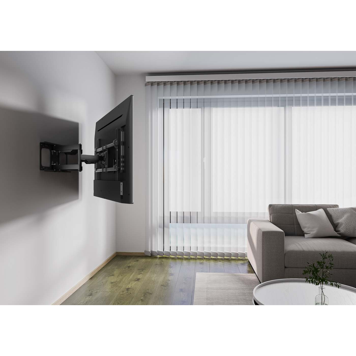 Soporte de pared universal para LCD de movimiento completo y una gran pantalla, de 37" a 90" Image 9