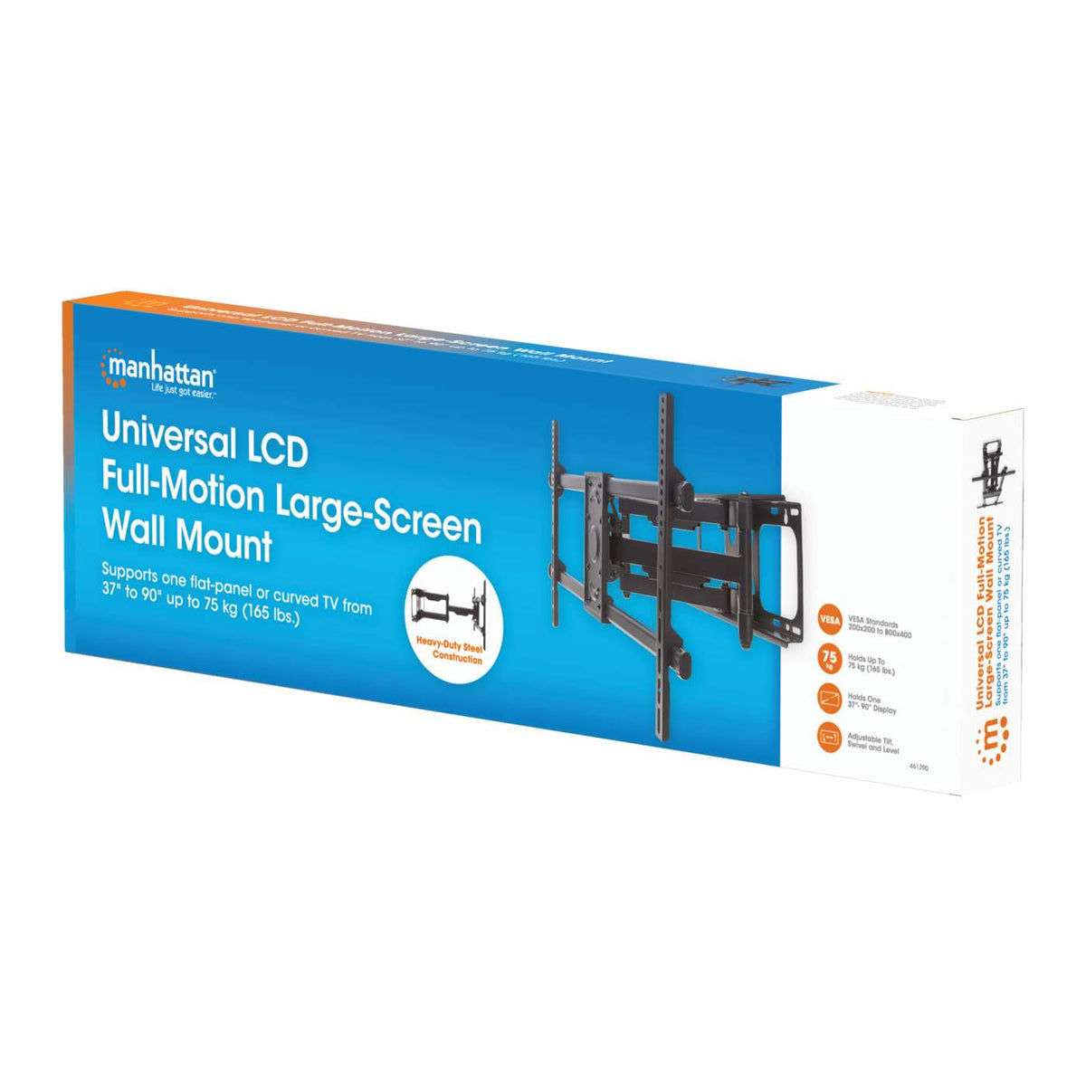 Soporte de Pared Universal de Movimiento Completo para Pantallas de 37" a 90" Packaging Image 2