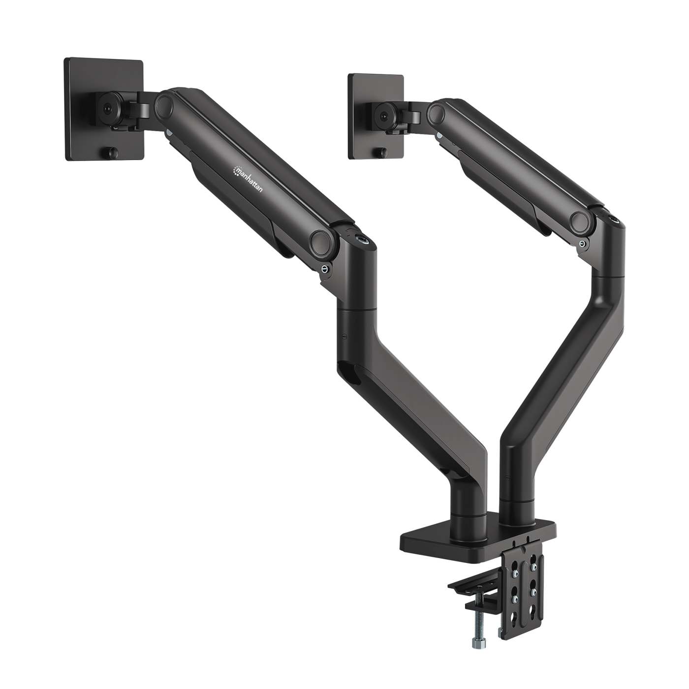 Soporte de aluminio con sistema de pistón para 2 monitores de 17" a 45" Image 8