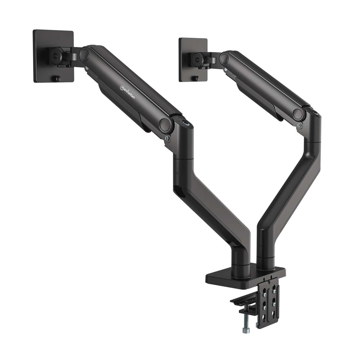 Soporte de aluminio con sistema de pistón para 2 monitores de 17" a 45" Image 8