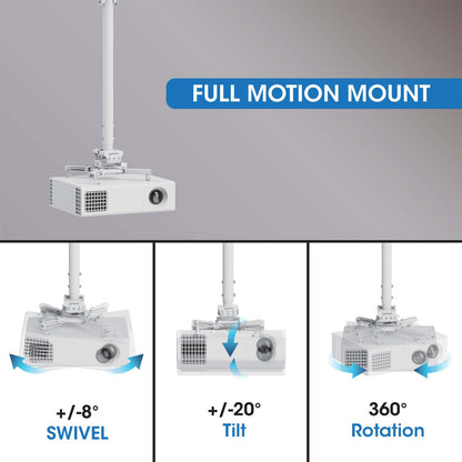 Soporte para proyector con montaje en techo y ajuste de altura Image 7