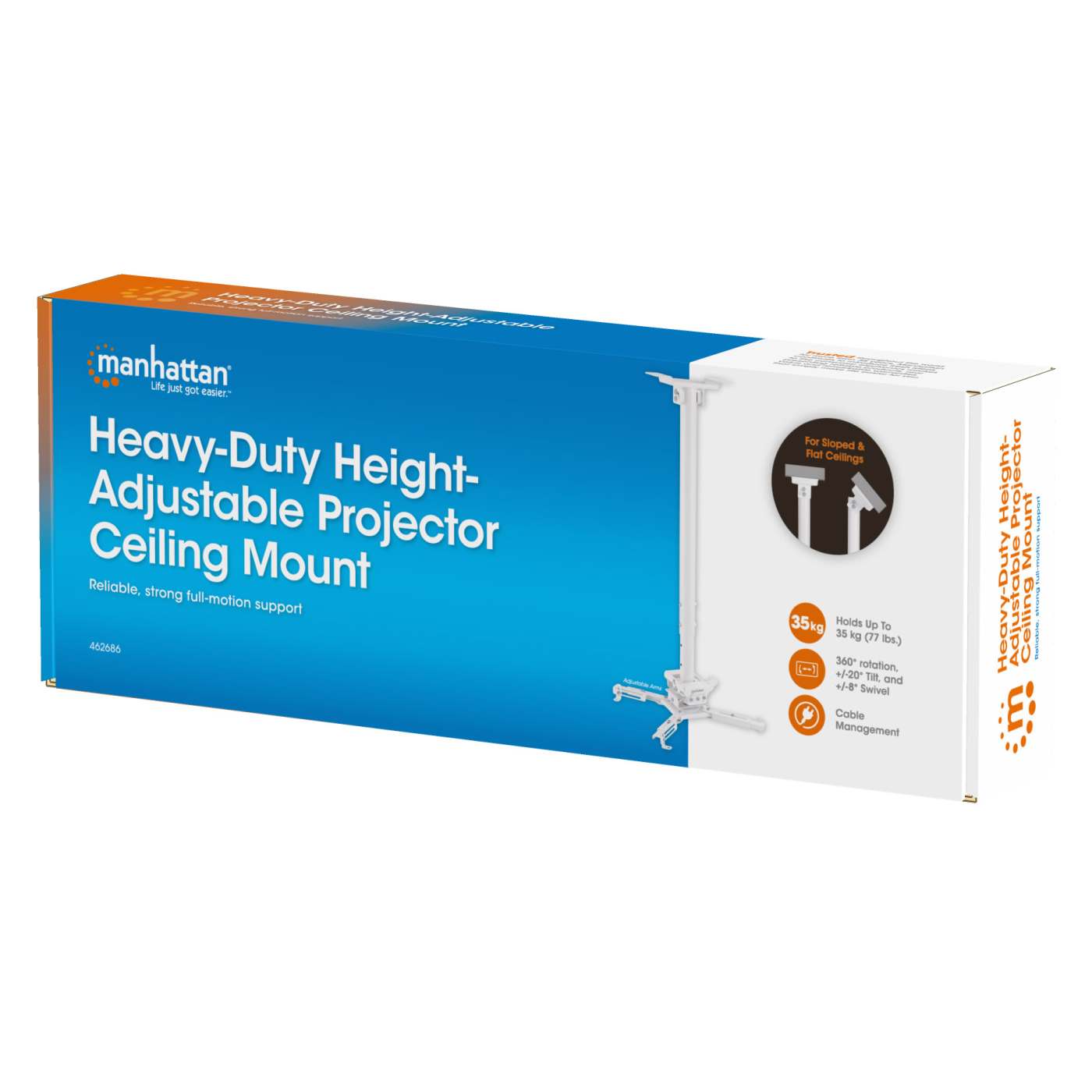 Soporte para proyector con montaje en techo y ajuste de altura Packaging Image 2