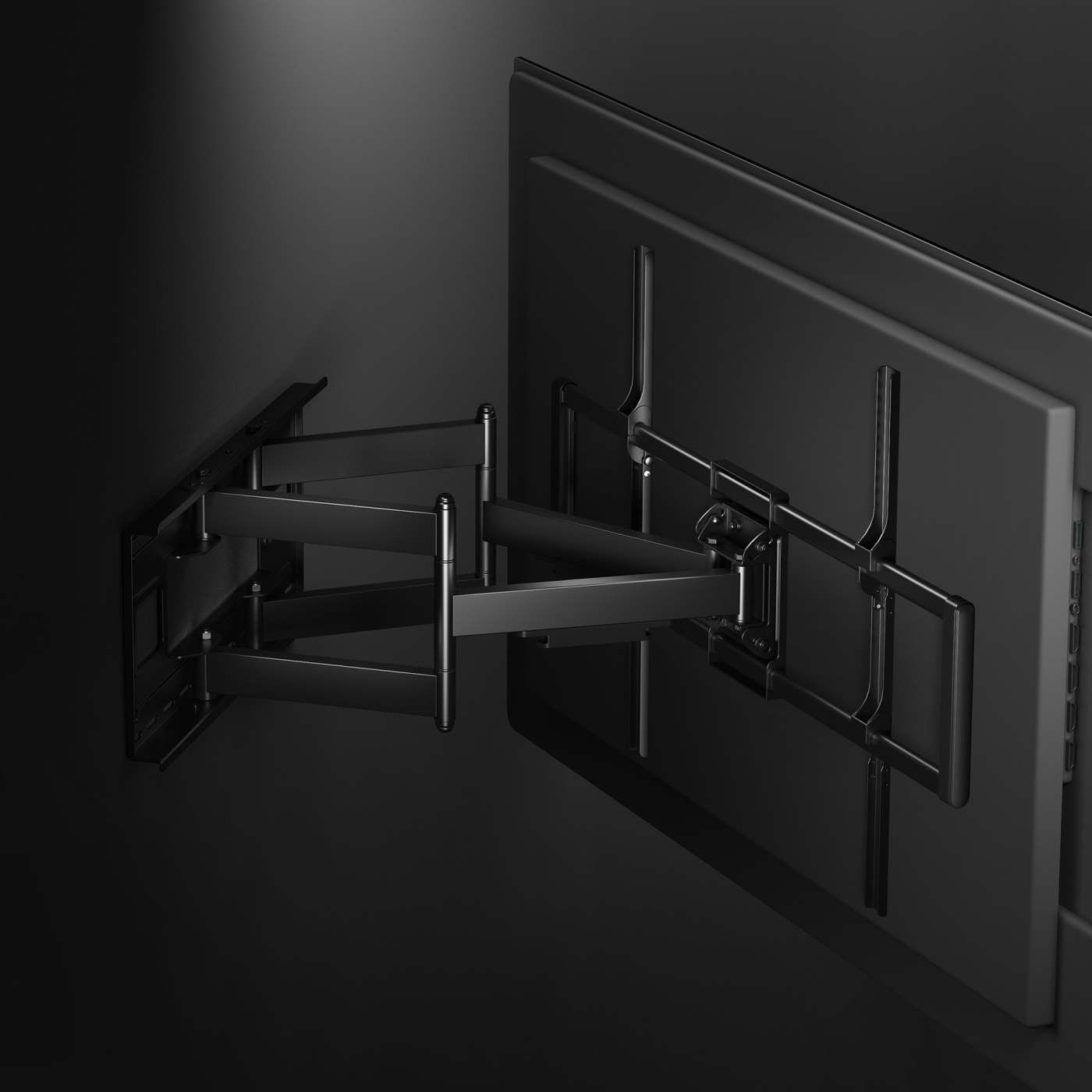 Soporte de alta resistencia con doble brazo articulado para pantallas grandes de 60" a 120" Image 12