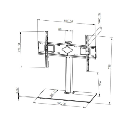 Soporte de montaje de TV, con altura ajustable Image 11