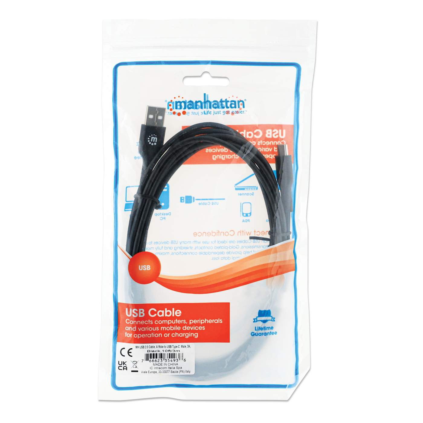 Cable de dispositivo USB C de alta velocidad Packaging Image 2