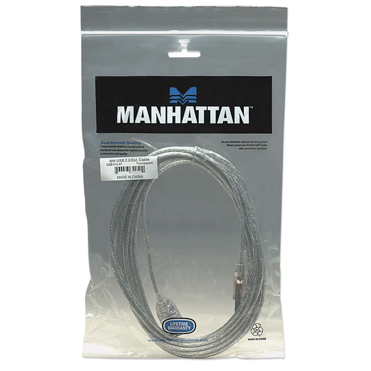Cable de Extensión USB 2.0, 480 Mbps 3m Packaging Image 2