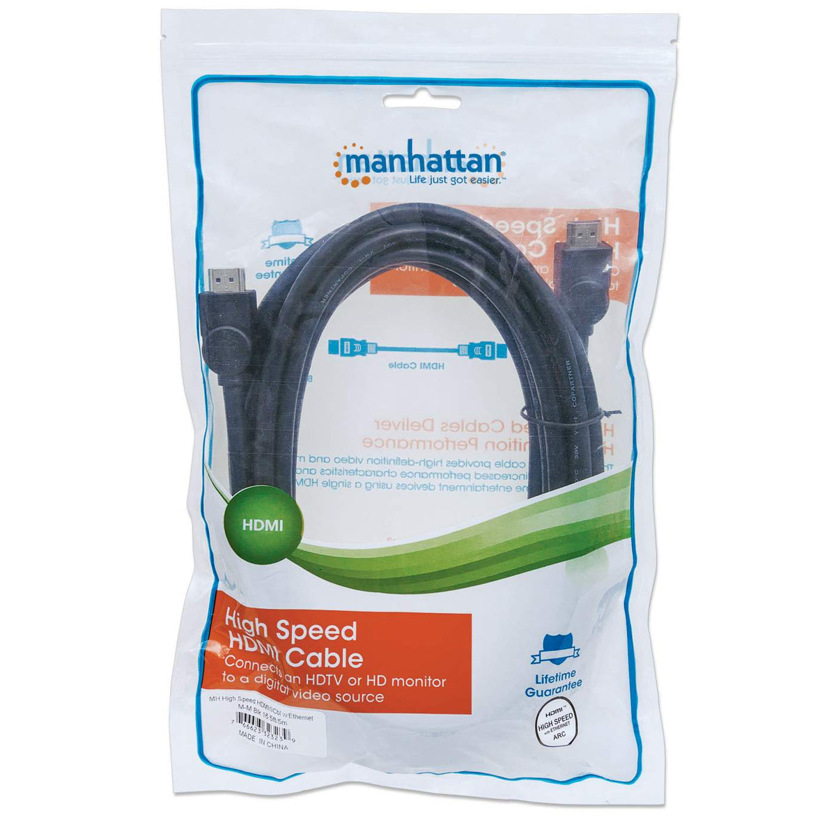 Cable HDMI de Alta Velocidad con Canal Ethernet Packaging Image 2