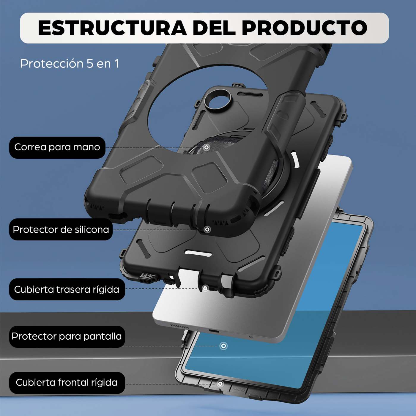 Funda rígida de uso rudo para Samsung Galaxy Tab® A11 (8.7") Image 8