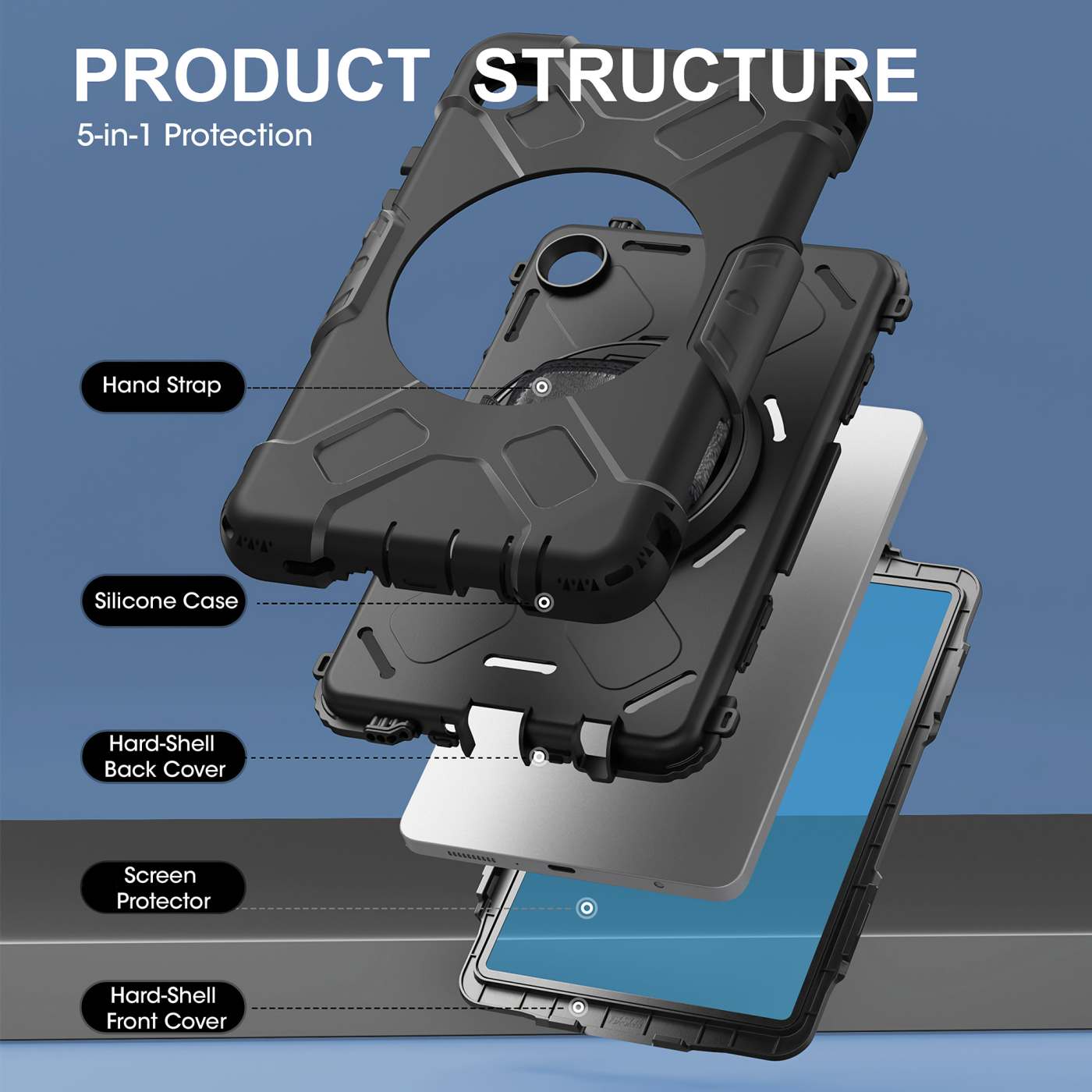 Funda rÃ­gida de uso rudo para Samsung Galaxy TabÂ® A9 (8.7") Image 12