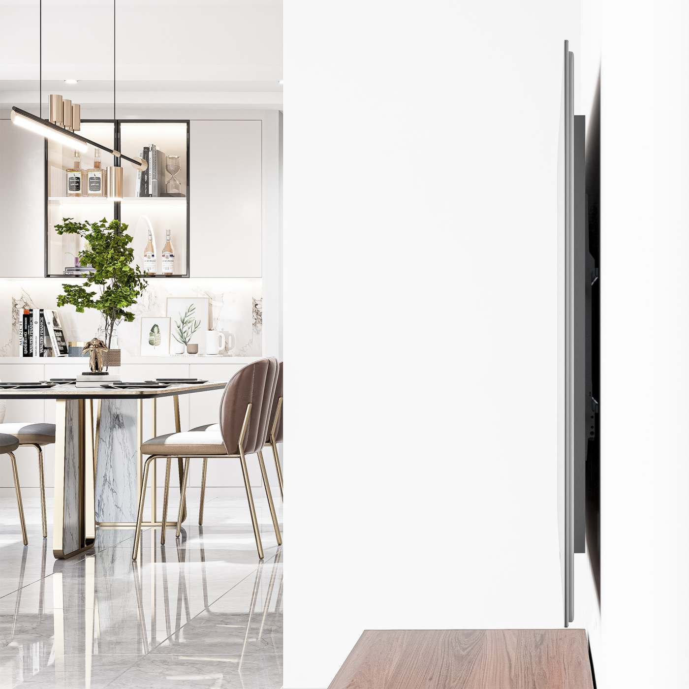 Soporte de Pared Fijo de Bajo Perfil para Pantallas de 43" a 100" Image 10