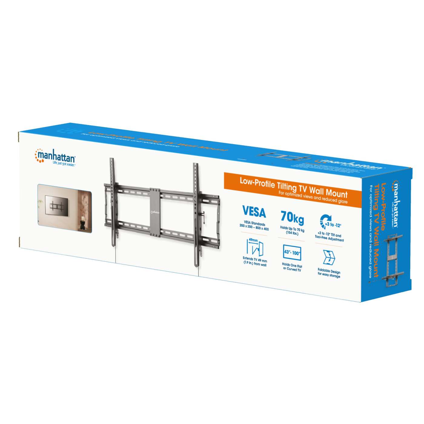 Soporte de TV ultradelgado con inclinación Packaging Image 2